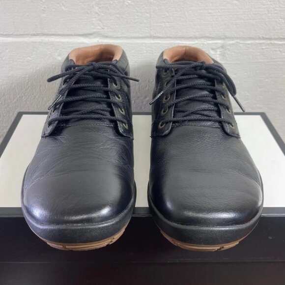 True Linkswear Black Leather Ankle Boots Golf Shoes Lace Up Men's 11.5 US - Picture 1 of 9